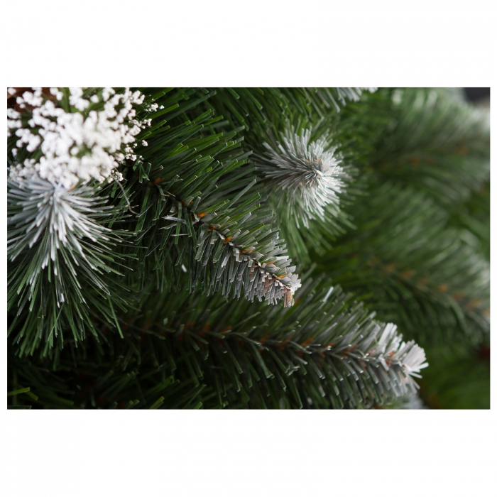 Brad artificial Pin Diamond cu conuri si zapada , PVC, 150 cm, verde  - BraziPremium.ro [6]