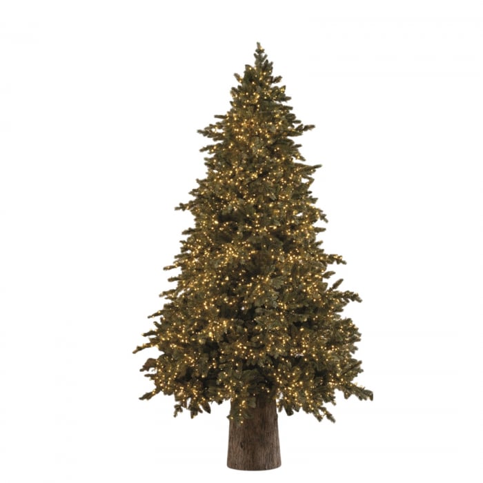 Brad artificial Pino Argentato de Lux cu telecomanda si 3000 Mini Led, PE, 180 cm, verde - BraziPremium.ro [9]