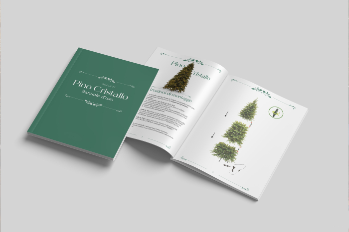 Brad artificial Pino Cristallo cu lumini, 1900 MiniLed,  210 cm, verde [6]