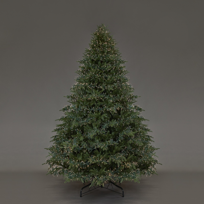 Brad artificial impermeabil Pin Spark de Lux cu 6670 Mini Led, exterior-interior, PE, 210 cm, verde - BraziPremium.ro [2]