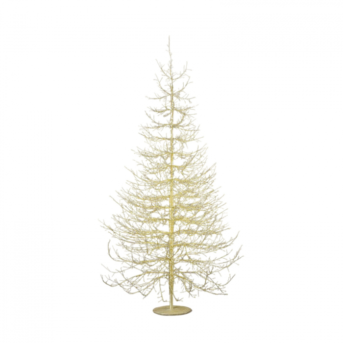 Brad decorativ Albero Faggio, 2690 MicroLED, 210 cm, IP44, exterior/interior, auriu - BraziPremium By OLLMA [4]
