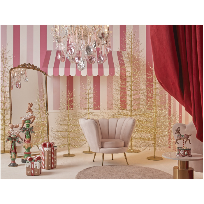 Brad decorativ Albero Faggio, 4060 MicroLED, 240 cm, IP44, exterior/interior, auriu - BraziPremium By OLLMA [3]