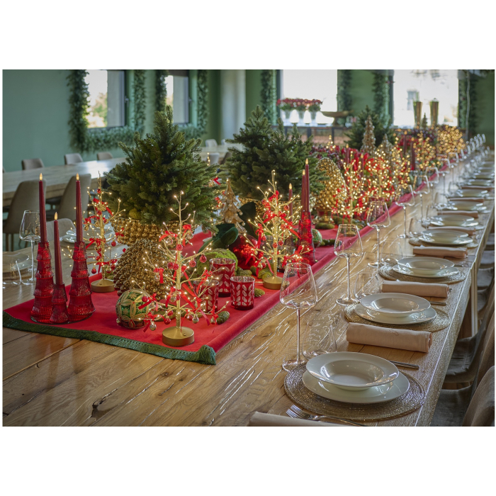 Copac decorativ Albero Faggio, 90 MiniLED, interior, 45x10 cm, auriu​​​​​​​ - BraziPremium By OLLMA [5]