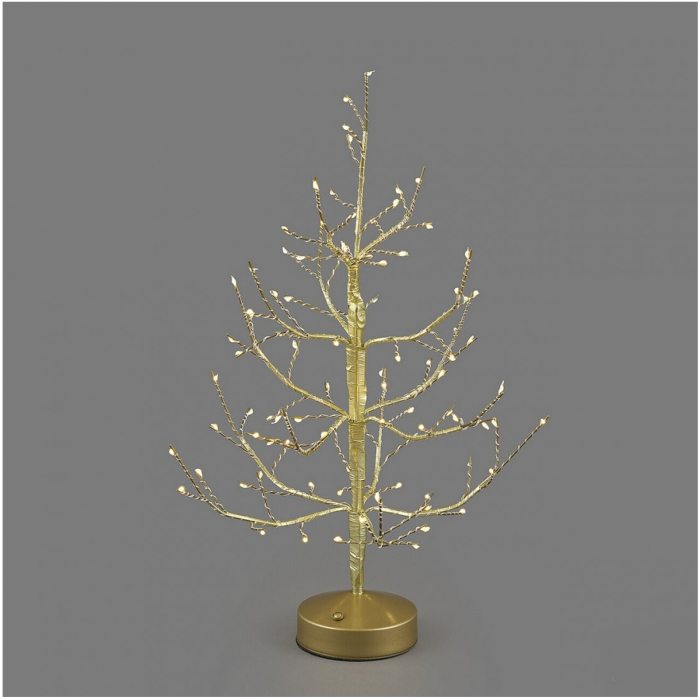 Copac decorativ Albero Faggio, 90 MiniLED, interior, 45x10 cm, auriu​​​​​​​ - BraziPremium By OLLMA [2]