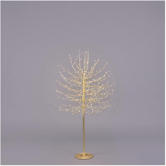 Copac decorativ Faggio, 580 LED, 150 cm, IP44, auriu - BraziPremium By OLLMA [2]