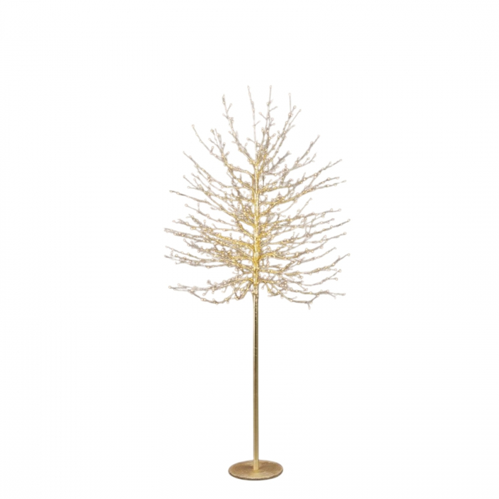Copac decorativ Faggio, 900 LED, 180 cm, IP44, auriu - BraziPremium By OLLMA [5]