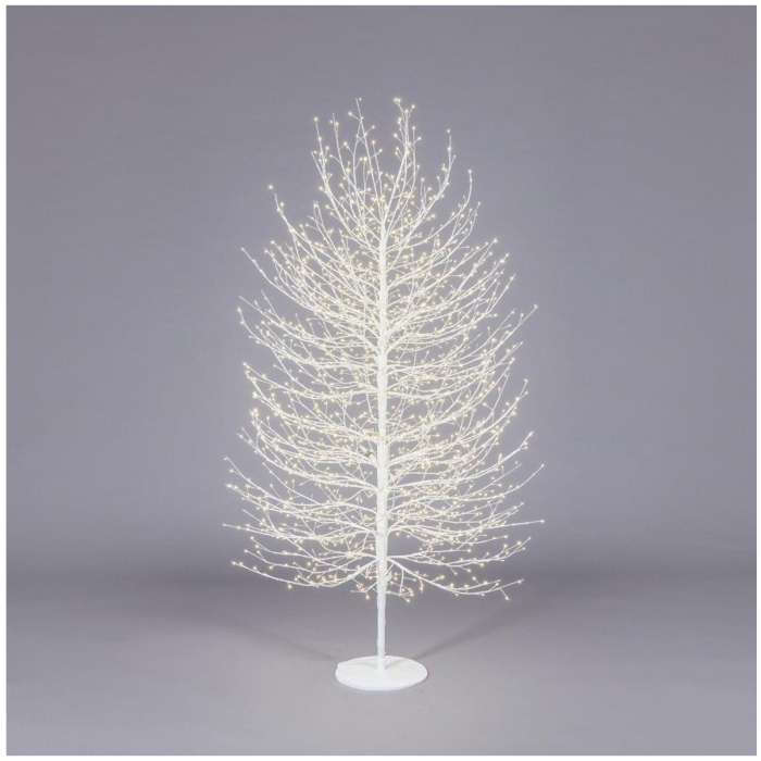 Copac decorativ Faggio, 2000 LED, 180 cm, IP44, alb - BraziPremium By OLLMA [4]