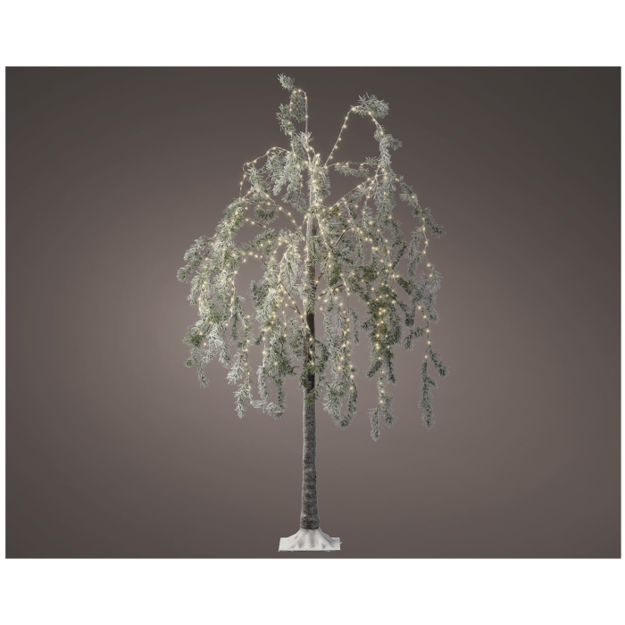Copac decorativ model Salcie pentru exterior, 360 MicroLED, 150 cm, IP44, verde - BraziPremium By OLLMA [2]