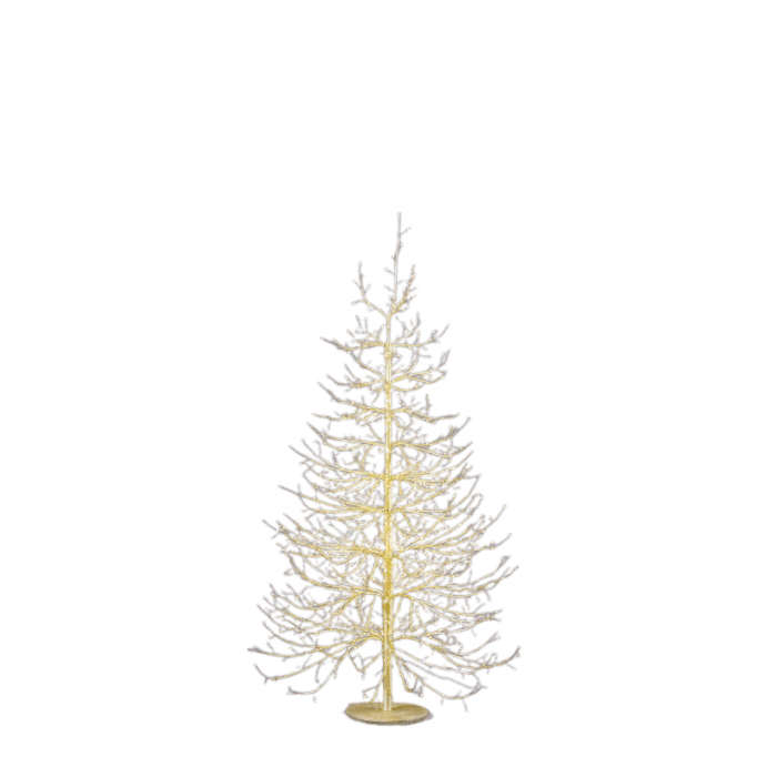 Brad decorativ Albero Faggio, 1440 MicroLED, 150 cm, IP44, exterior/interior, auriu - BraziPremium By OLLMA [4]