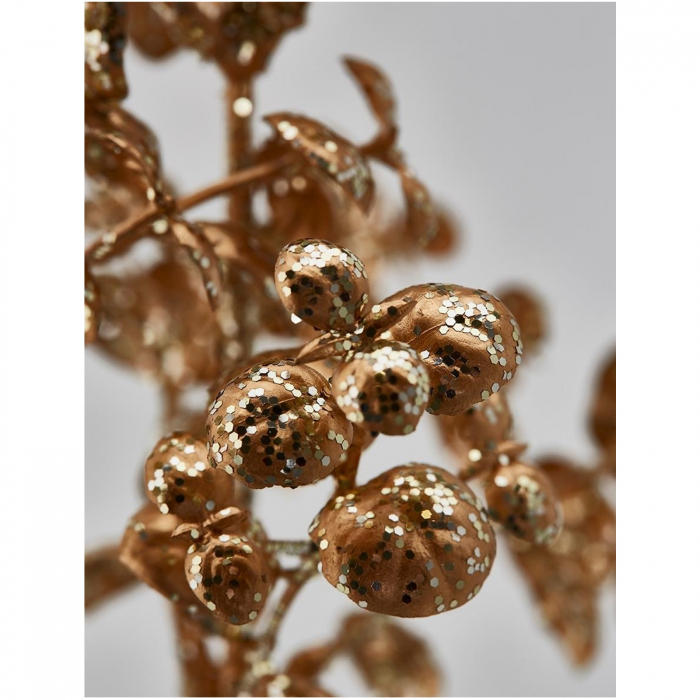 Decoratiune brad ramura Eucalipt Glitter, 60 cm, auriu - BraziPremium.ro [3]