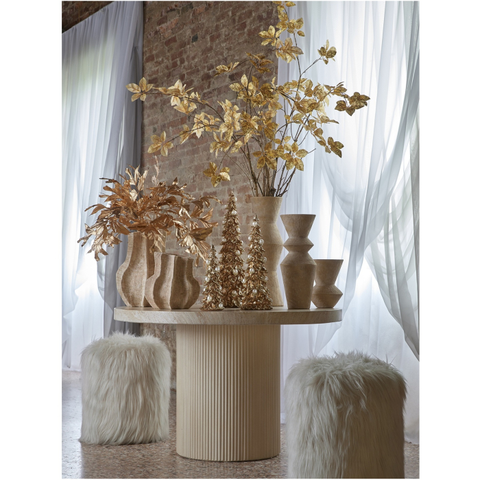Decoratiune Craciun model Brad cu perle, 48x18 cm, auriu - BraziPremium By OLLMA [3]