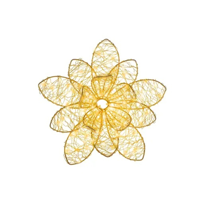 Decoratiune exterior Craciun Floare, lumina calda, 150 LED, 28x9 cm, IP44 - BraziPremium By OLLMA [3]
