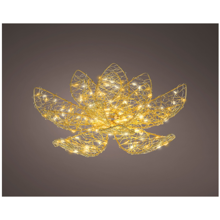 Decoratiune exterior Craciun Floare, lumina calda, 150 LED, 28x9 cm, IP44 - BraziPremium By OLLMA [2]