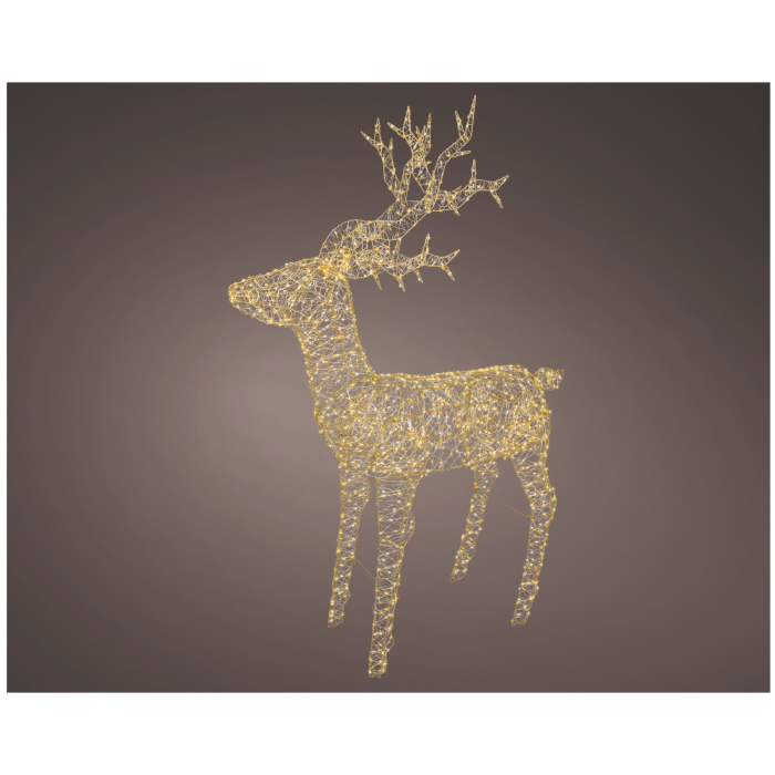 Decoratiune exterior Craciun model Ren cu lumina calda, 1500 LED, 37x122x162 cm, IP44 - BraziPremium By OLLMA [2]