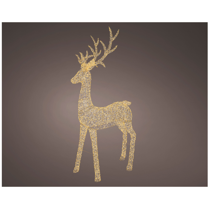 Decoratiune exterior Craciun model Ren cu lumina calda, 4750 LED, 110x43x270 cm, IP44 - BraziPremium By OLLMA [2]