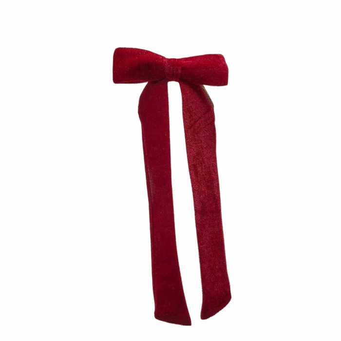 Decoratiune funda pentru brad din catifea, 30x13 cm, bordeaux - BraziPremium.ro [1]
