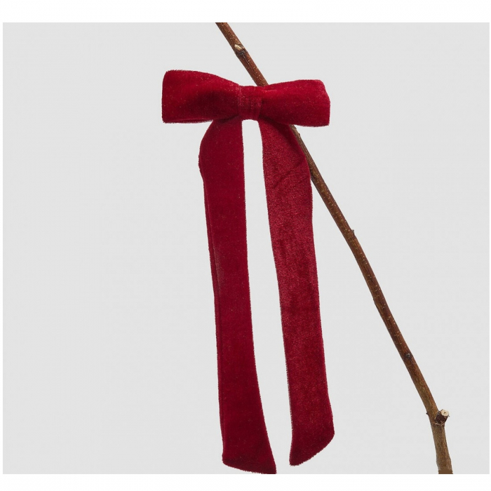 Decoratiune funda pentru brad din catifea, 30x13 cm, bordeaux - BraziPremium.ro [2]