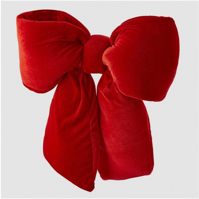 Decoratiune funda pentru brad din catifea, 43x40 cm, rosu - BraziPremium.ro [2]