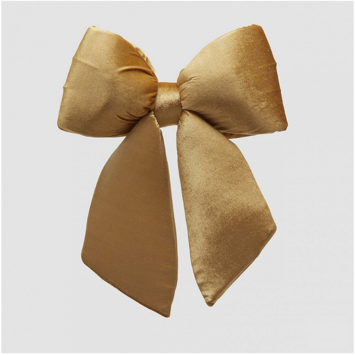 Decoratiune funda pentru brad din catifea, 43x40 cm, auriu - BraziPremium.ro [2]