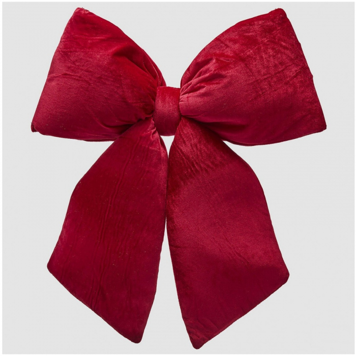Decoratiune funda pentru brad din catifea, 63x60 cm, bordeaux - BraziPremium.ro [2]