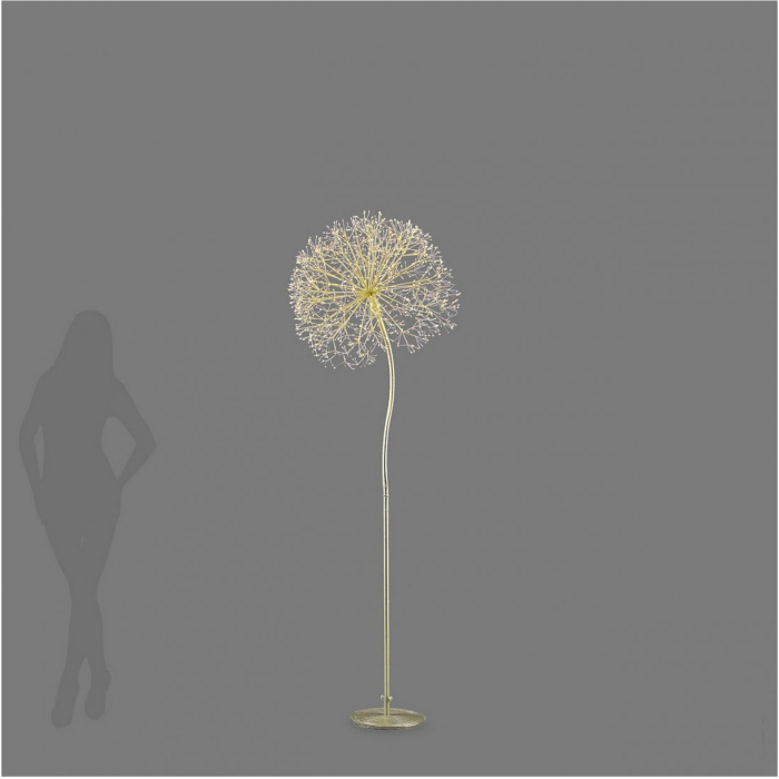 Decoratiune interior Craciun model Floare, 1200 MicroLED, 210 cm, IP44, lumina calda, auriu - BraziPremium By OLLMA [11]