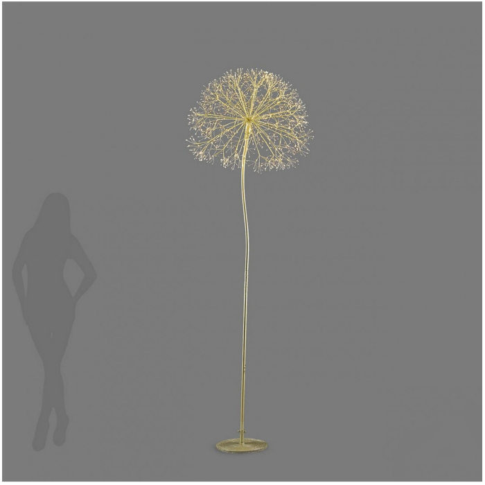 Decoratiune interior Craciun model Floare, 1200 MicroLED, 240 cm, IP44, lumina calda, auriu - BraziPremium By OLLMA [11]