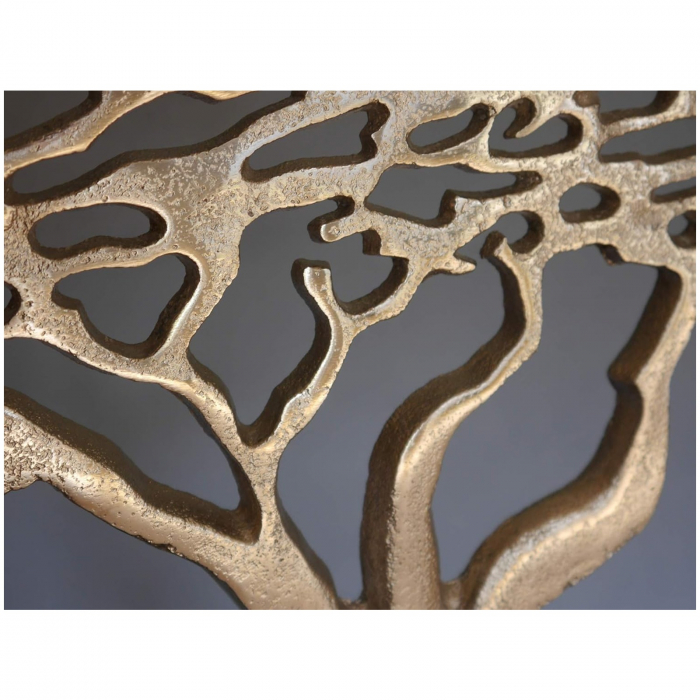 Decoratiune metal Copacul Vietii, 60 cm, argintiu metalizat - BraziPremium.ro [4]