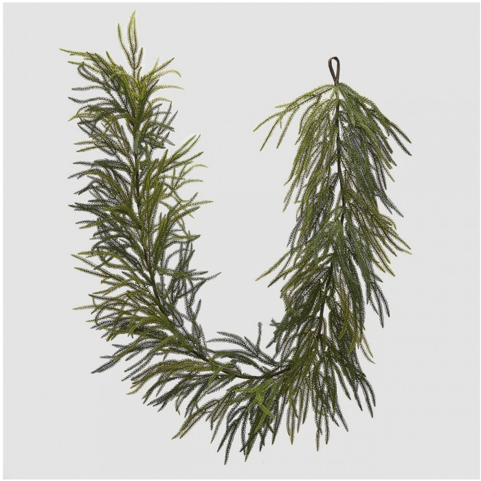 Ghirlanda artificiala Craciun Cryptomeria, 210 cm, verde - BraziPremium By OLLMA [2]