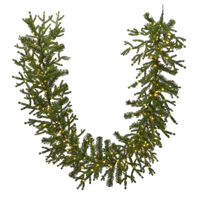 Ghirlanda artificiala Craciun Pino Lucciole cu MiniLED-uri, 180 cm, IP44, verde - BraziPremium By OLLMA [2]
