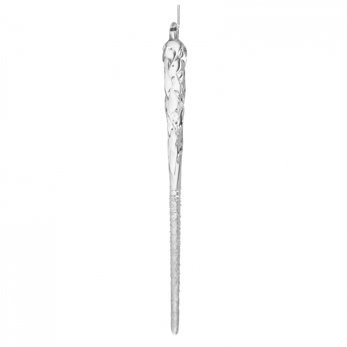Glob brad model turture de sticla, 20 cm, transparent - BraziPremium.ro [1]