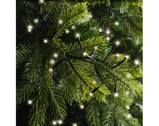 Instalație Lumini LED 2208 Beculețe, 35 m, 8 Funcții Twinkle, Exterior, alb cald, IP44, Transformator Inclus [3]