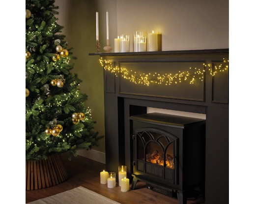 Instalație Micro LED 1440 Beculețe, 9 m, 8 Funcții Twinkle, Exterior, alb cald, IP44, Transformator Inclus - Copie [5]