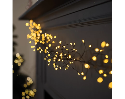 Instalație Micro LED 1440 Beculețe, 9 m, 8 Funcții Twinkle, Exterior, alb cald, IP44, Transformator Inclus - Copie [3]