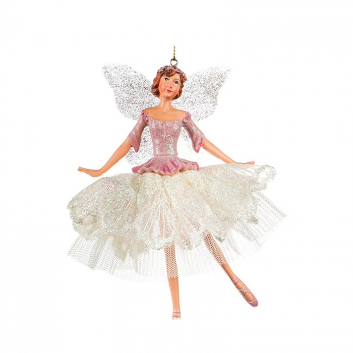 Ornament brad balerina Juliet, 16 cm, roz - BraziPremium.ro [3]