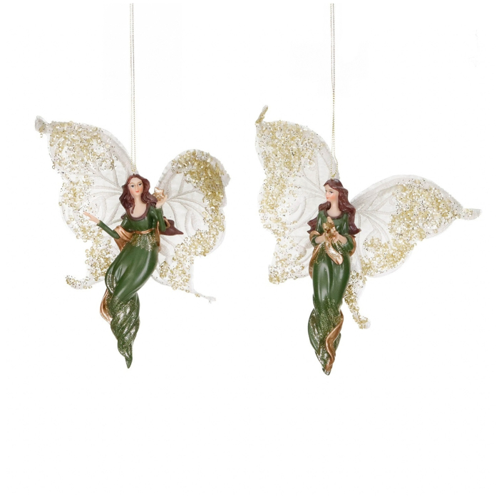 Ornament brad Inger cu stea, 18 cm, verde - BraziPremium By OLLMA [2]