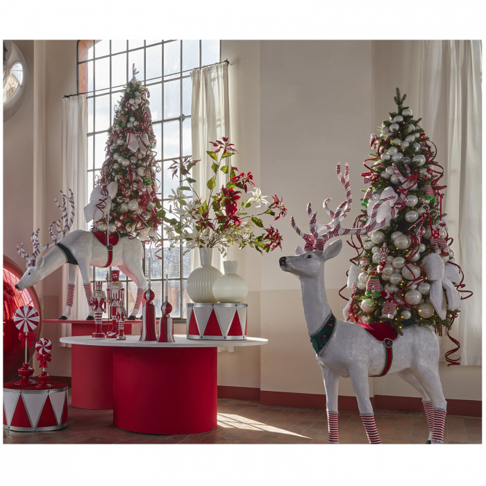Set 4 globuri brad Christmas Dream, 8 cm, somon - BraziPremium.ro [4]