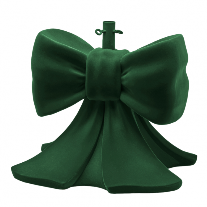 Suport pentru brad model Funda Craciun catifea, 57x50x50 cm, verde- BraziPremium.ro [1]