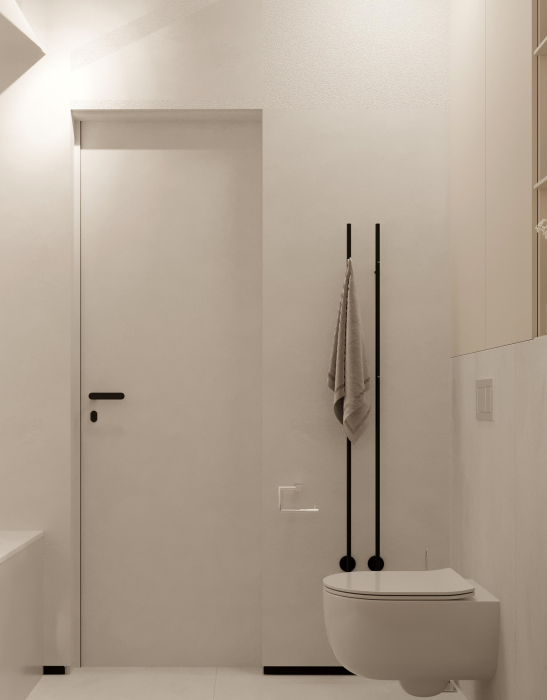 Suport vertical pentru prosoape negru mat [5]