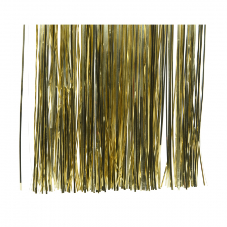 Beteala - Beteala franjuri pentru brad Craciun, 50 cm, vinil, auriu - BraziPremium.ro