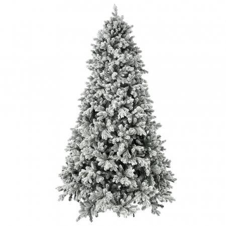 Brazi artificiali cu zapada si conuri - Brad artificial cu zapada Flocked Sugar Pine, 270 cm - BraziPremium.ro