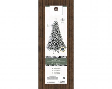 Brad artificial cu zapada Monarch pine, 210 cm, PVC, alb - BraziPremium.ro [5]