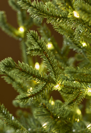 Brad artificial Licurici cu 1000 MINILED URI si ghiveci decorativ, 120 cm,  IP44, verde [2]