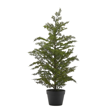 Brad artificial decorativ Tuia, 95 cm, verde - BraziPremium By OLLMA