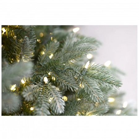 Brad artificial Frosted Mulberry cu aspect inghetat si lumini, PE, 213 cm, 750 leduri - BraziPremium.ro [3]