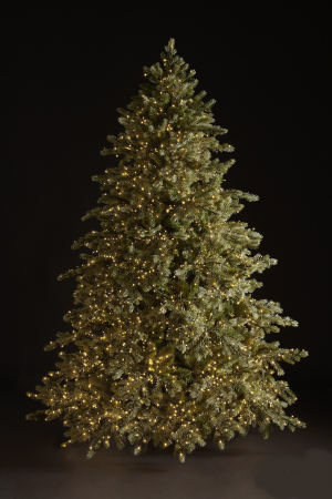 Brad artificial Pino Argentato de Lux cu telecomanda si 3000 Mini Led, PE, 180 cm, verde - BraziPremium.ro [2]