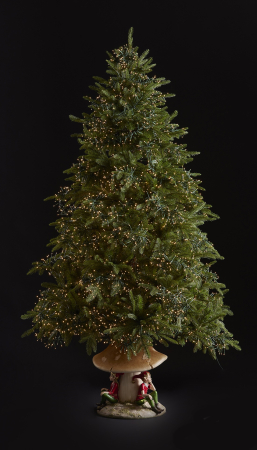 Brad artificial impermeabil Pin Spark de Lux cu 8400 Mini Led, exterior-interior, PE, 270 cm, verde - BraziPremium.ro [1]