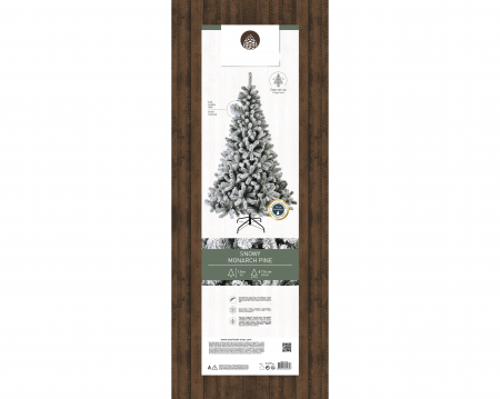 Brad artificial cu zapada Monarch pine, 180 cm, PVC, alb - BraziPremium.ro [5]