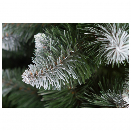 Brad artificial Pin Diamond cu conuri si zapada , PVC, 150 cm, verde  - BraziPremium.ro [3]