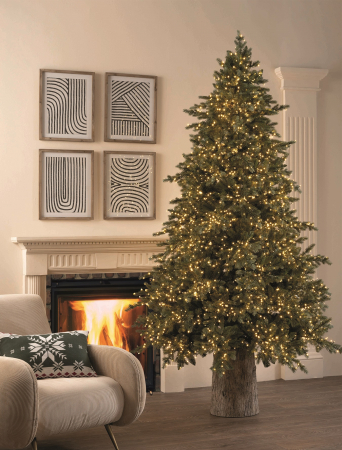 Brazi artificiali verzi - Brad artificial Pino Argentato de Lux cu telecomanda si 3000 Mini Led, PE, 180 cm, verde - BraziPremium.ro