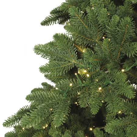 Brad Artificial Premium Rossland 240 cm, Full 3D (100% PE), 3800 LED-uri lumina calda, 8 Funcții, Timer, verde [3]